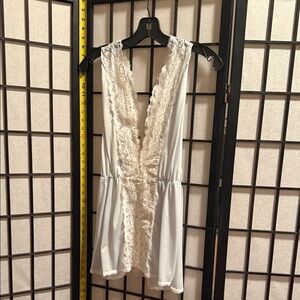 Elegant Soft Baby Blue Lace Teddy Small